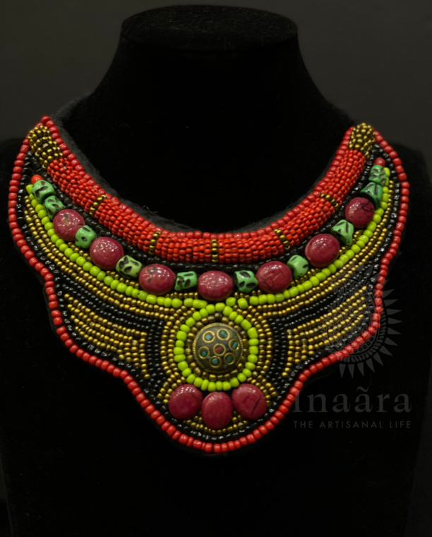 Millefiori Beaded Folk Necklace (copy)