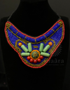 Tibetan Neck Bib - Dark Blue