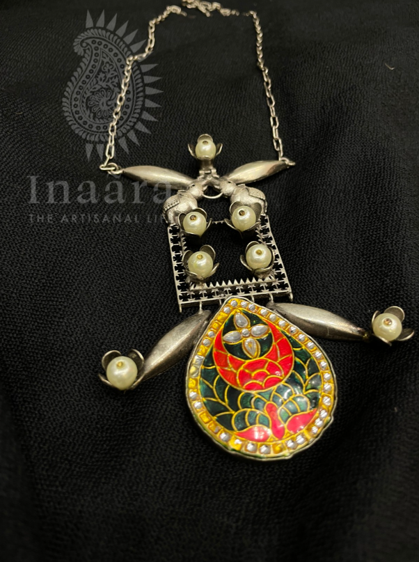 Folk Art Textile&Bead Necklace (copy)