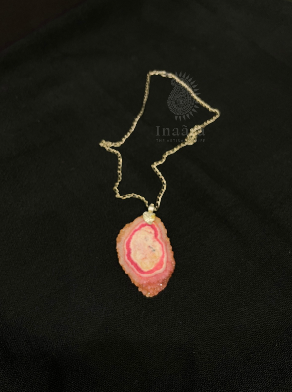 Pink Agate Necklace