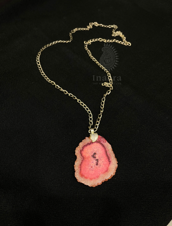 Pink Agate Necklace