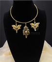 Ornate Butterfly Choker Necklace