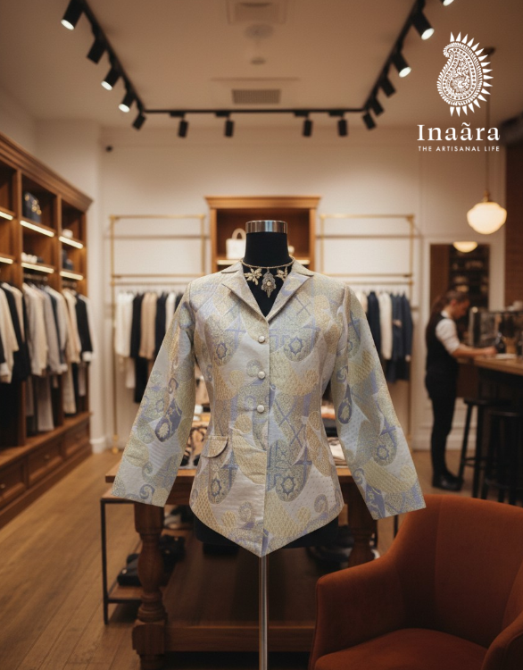 Anya Jacket- Gold/Gray