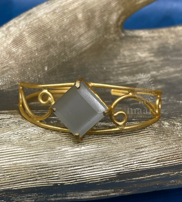 Blue Chalcedony Wrist Cuff Bangle (copy)