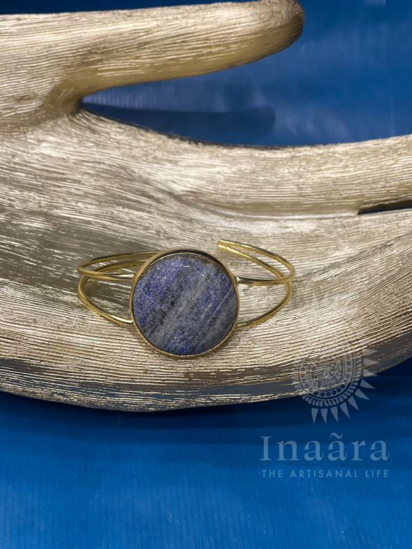 Handcrafted Wrist Cuff Lapiz Lazuli