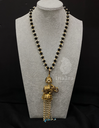 Beaded Crystal Elephant Necklace