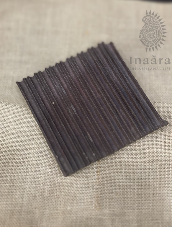 Vintage Block Print Stamp-Vertical/Brown