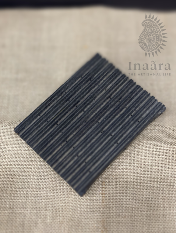 Vintage Block Print Stamp-Vertical/Black