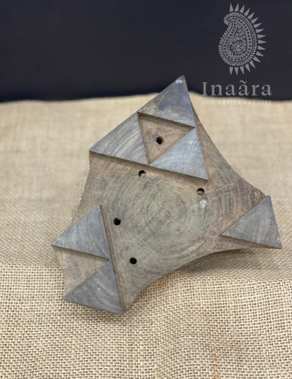 Vintage Carved Wooden Block