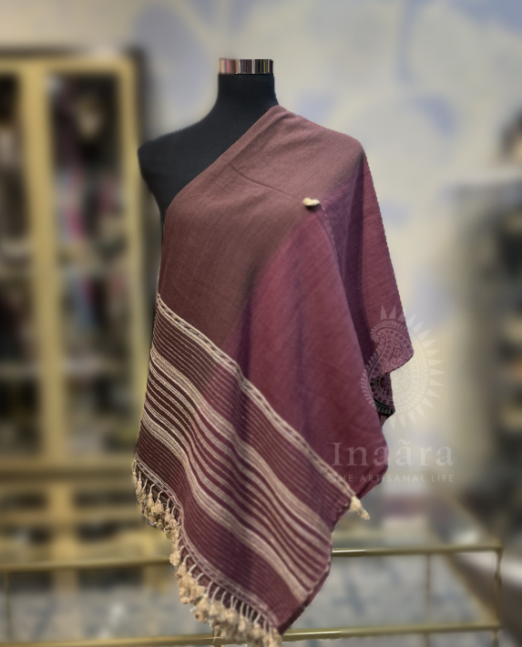 Fine Wool Bhujodi Stole- Red (copy)