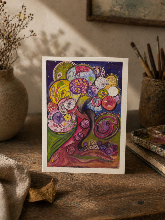 Circle Of Life Qatar Greeting Card (copy)