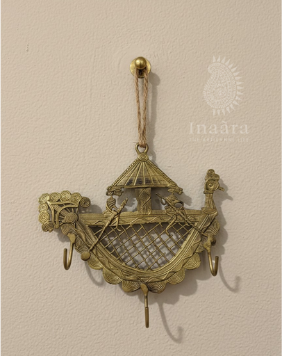 Handmade Brass Dhokra Key Hanger
