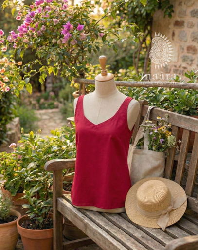 Rita Spaghetti Top- Mustard (copy)