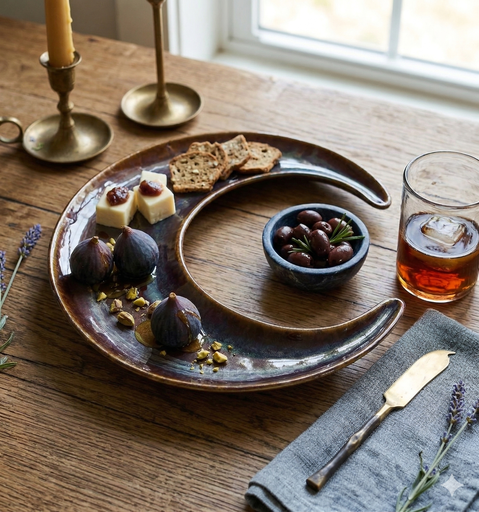 Crescent Moon Ramadan Platter Ceramic