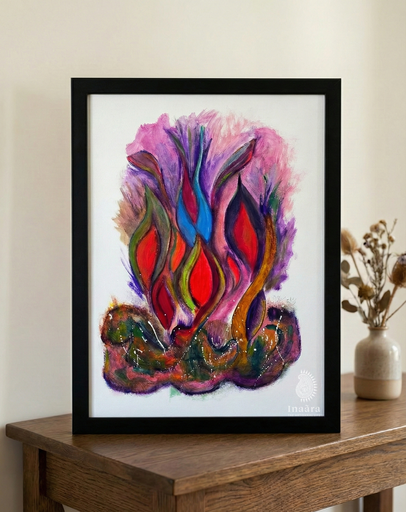 Filament Flames w/ Frame(46x62cm)