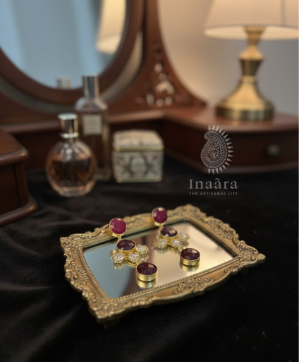 Ruby Drop Earrings