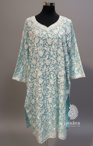 Kashmiri Kurti/Long- Blue