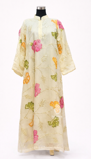 Jalabiya-Yellow Floral/M