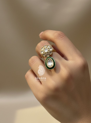 Kundan Moissanite Ring (copy)