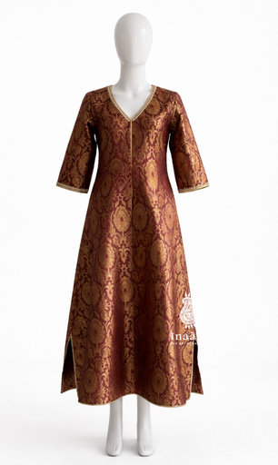 Kulsum Dress-Maroon