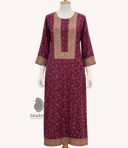 Shaziya Dress-Maroon/XL (copy)