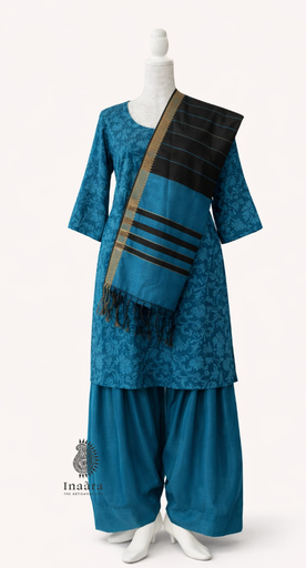 Kurta Set- Light Blue with Dupatta