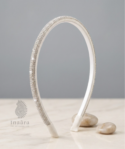 Handmade Rhinestone slim- Silver