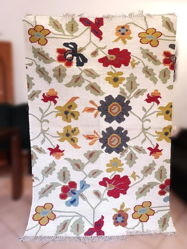 [inaara_sp00268] Gulshan Handwoven Dhurrie(6x4ft)