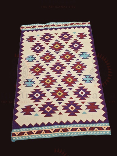 [inaara_sp00640] Guldasta Handwoven Dhurrie - Gray (copy)