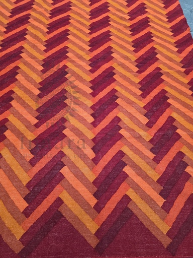 [inaara_sp00484] Pankhudi Handwoven Dhurrie (8x5ft)