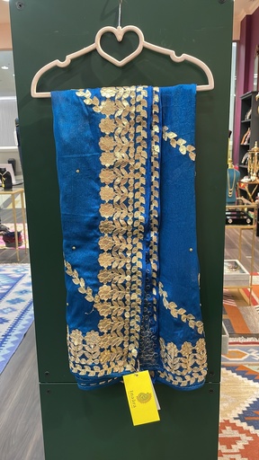 Gota Patti Dupatta - Zinc Blue