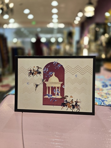 Rabia's note card-Woman and flamingoes (copy)