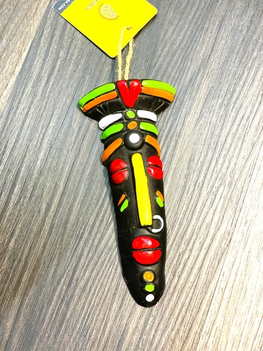 Terracotta Wall Hanging Tribal Mask Decor