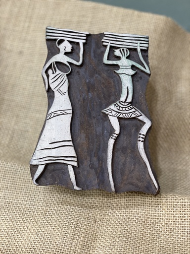 Block Print Stamp-Tribal Figures