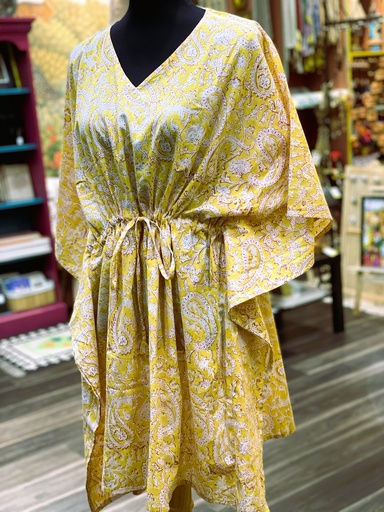 Screenprinted Paisley Kaftan Short