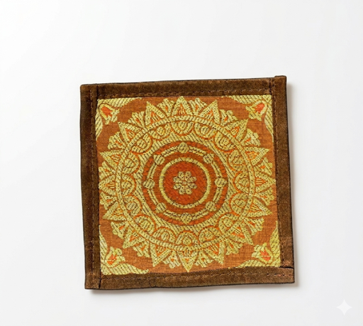 Brocade Coaster-Brown/6