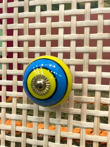 Ceramic Striped Doorknob