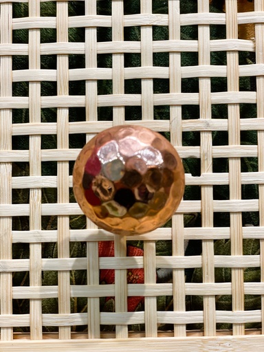 Hammered Copper Knob-Round