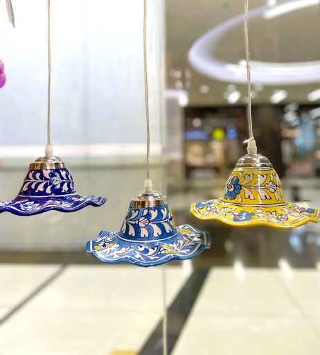 Hand painted Ceramic Hanging Lamp Cover