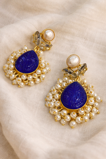 Sapphire Stone Earrings