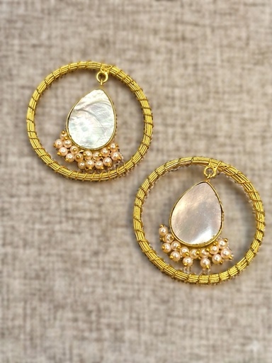 Pink Quartz and Pearls Earring (copy)