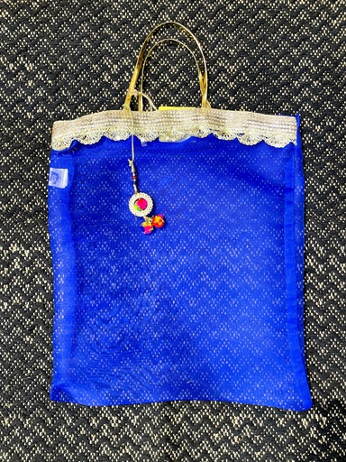 Organza Gift Bags- Blue (35cmx40cm)