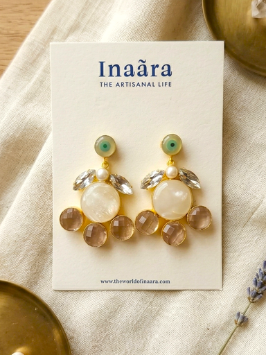 Handcrafted Evil Eye Dangle Earrings