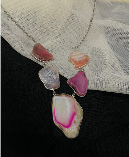Pink Agate Necklace