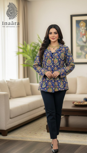 Anya Jacket- Blue