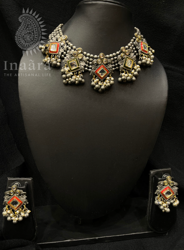 Silver Oxidized Tribal Coin Necklace (copy)