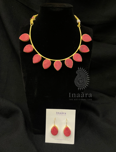 Purple Agate Slice Necklace Set (copy)