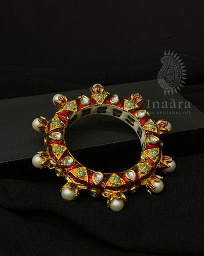 Oversized Pearl Meenakari Bangle (copy)