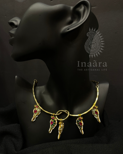 Gold Toned Crescent Pendant Necklace (copy)