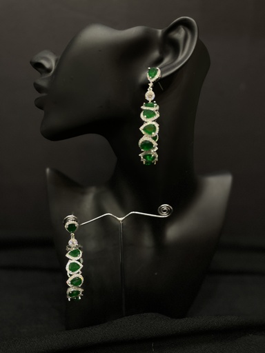 Emerald Zircon Earrings